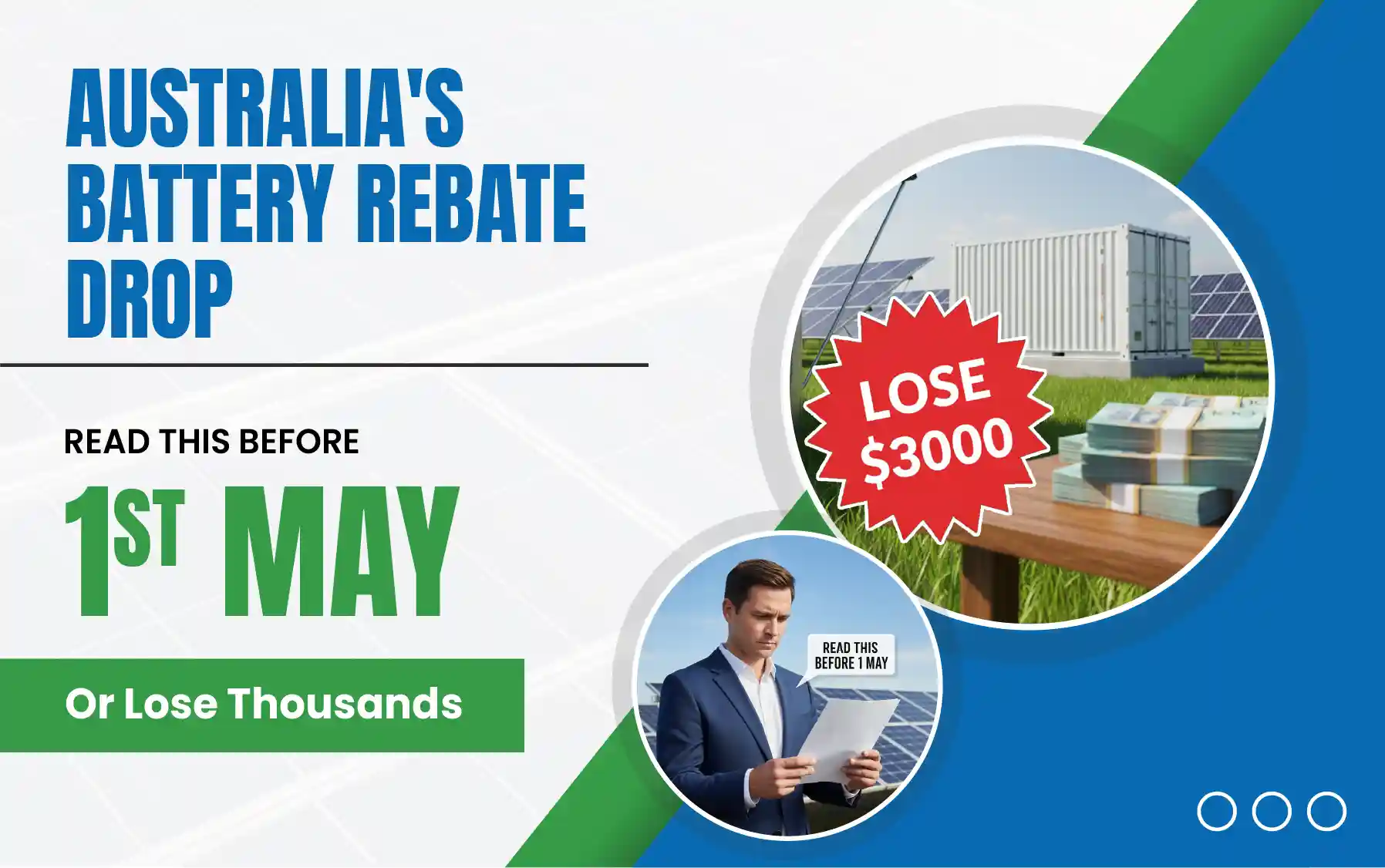 Australia's Battery Rebate Drop: Read This Before May 1 or Lose Thousands