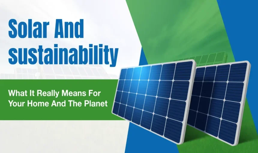 Solar and sustainability