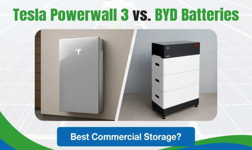 Tesla Powerwall 3 vs. BYD Batteries: Best Commercial Storage?