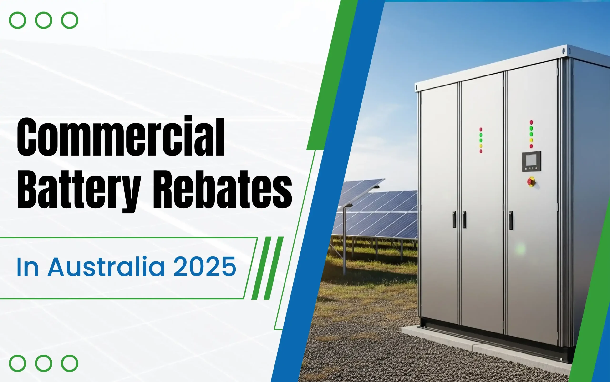 Commercial Battery Rebates in Australia