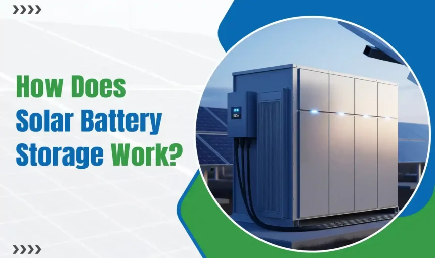 How does solar battery storage work?