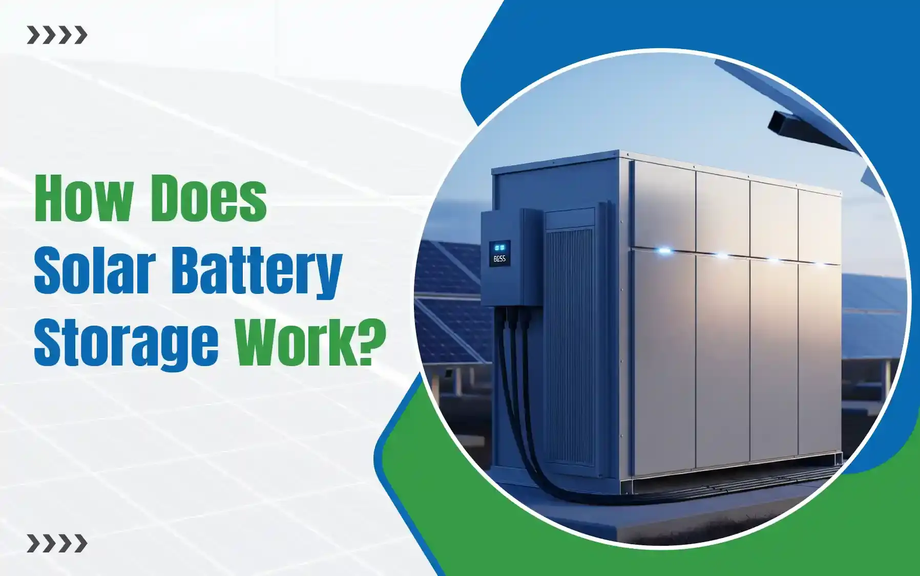 How does solar battery storage work?